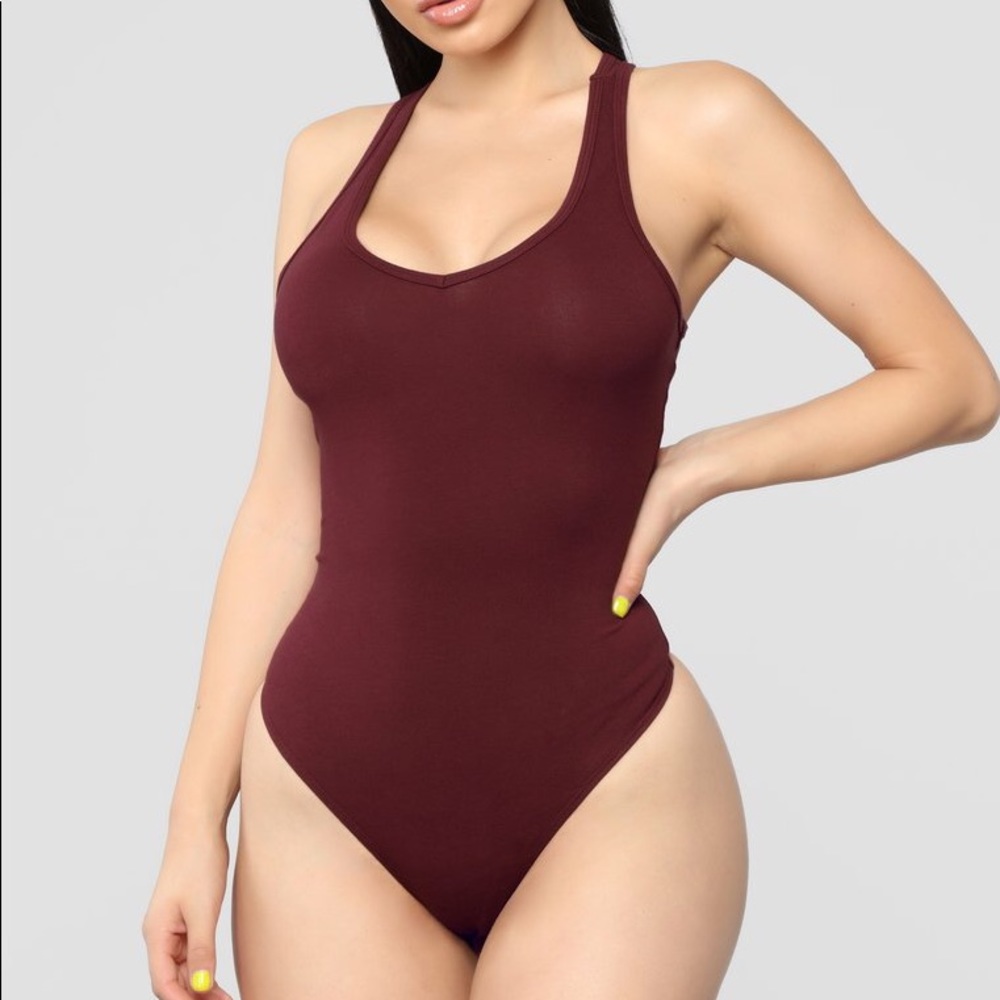 Fashion nova racer back bodysuit